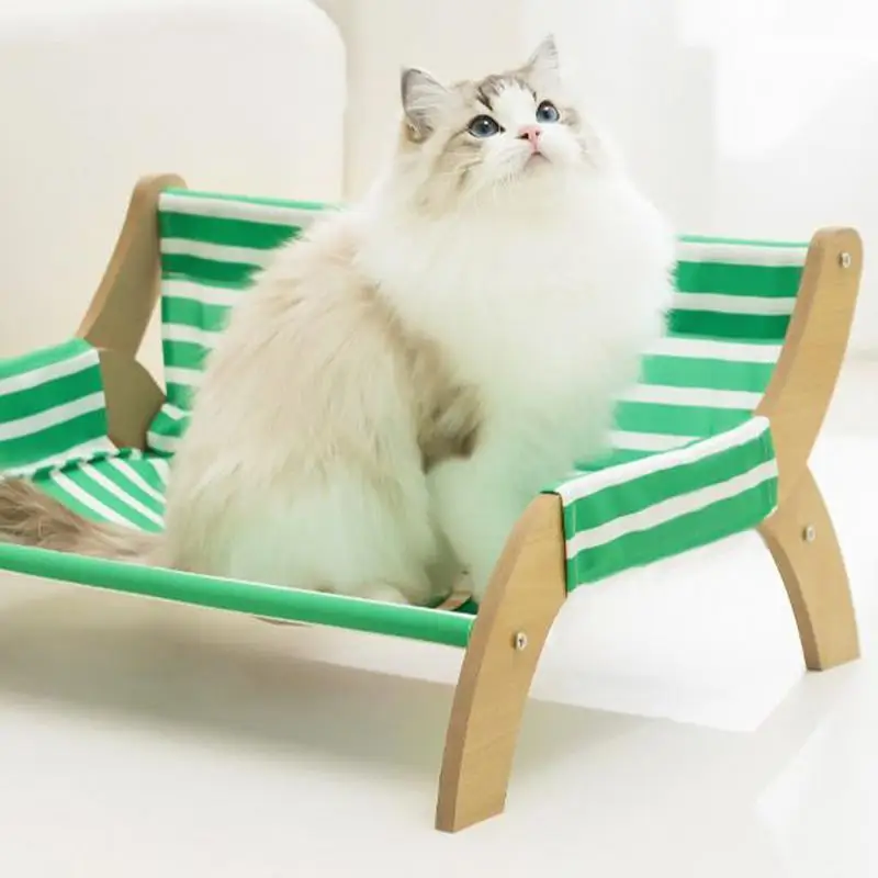 

Cat Lounge Kitten Hammock For Resting Breathable Stripe Kitten Hammock For Soothing Rest Multi Cats Households Indoor Living