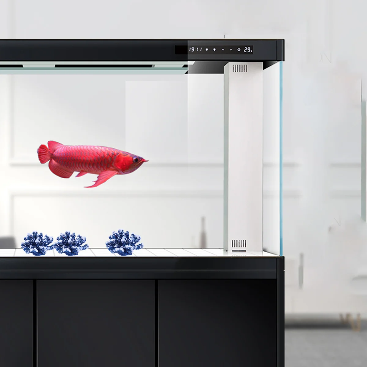 

Blue Coral Adornment 1Pcs Lifelike Resin Ornament for Fresh Salt Water Aquarium Fish Tank Decoration Mediterranean