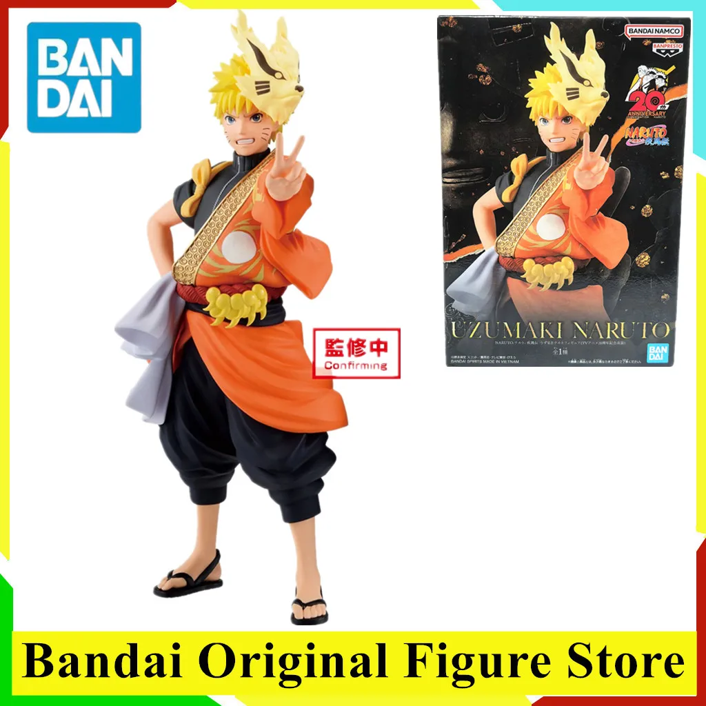 

Оригинальные аниме-фигурки BANPRSETO Uzumaki Naruto Shippuden Sasuke, экшн-фигурка на 20-летие, модель, натуральный подарок BANDAI