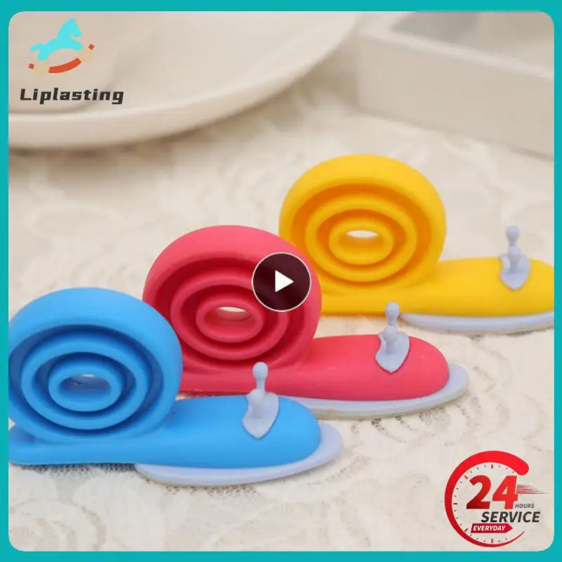 Snail Baby Safety Door Stop Windproof Door Clip Cartoon Cute Color Animal Modeling Plastic Door Stop Children's Room