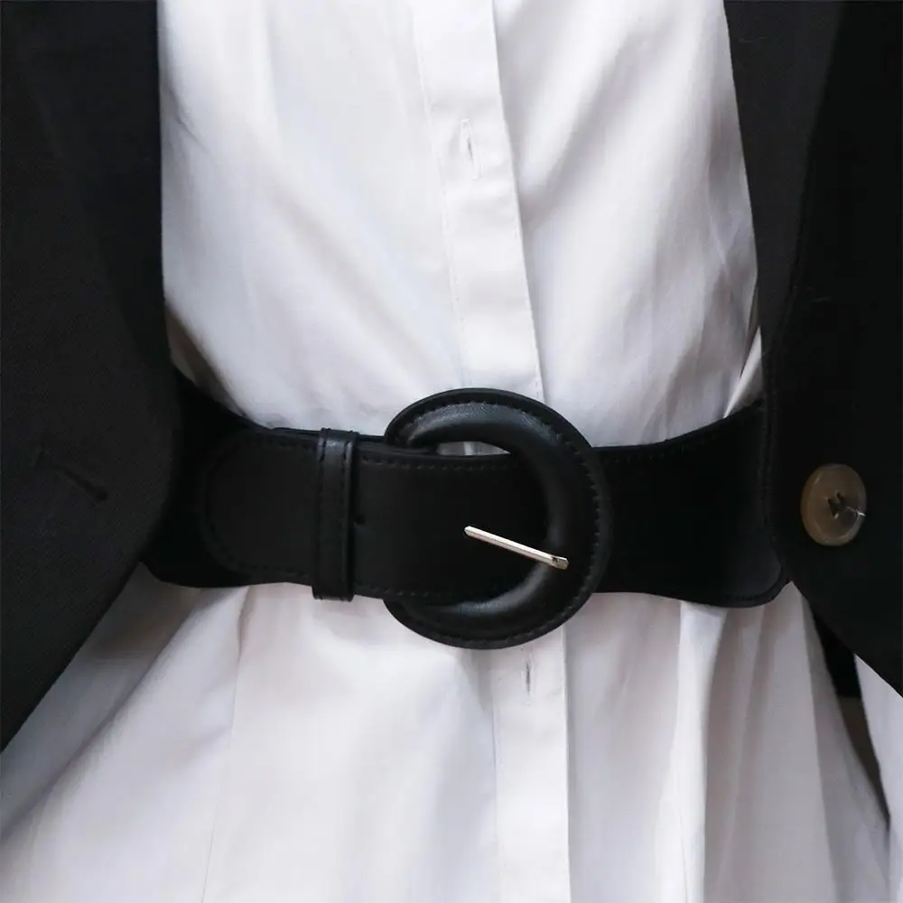 جلد أنيق مطاطا Cummerbunds بلون مطاطا مشد حزام الخصر التخسيس واسعة الخصر مشد فتاة