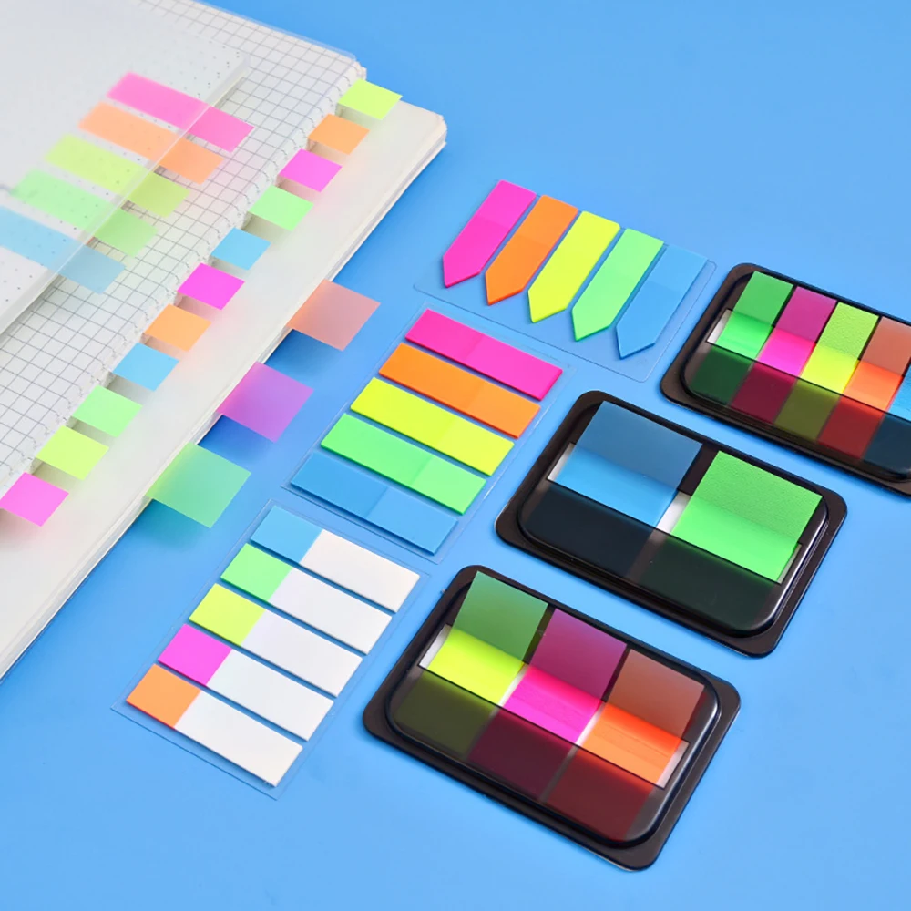 Fluorescent Color Memo Pads N times Sticky Note Stickers Office School Supplies Bookmark Stickers Sticky Notes