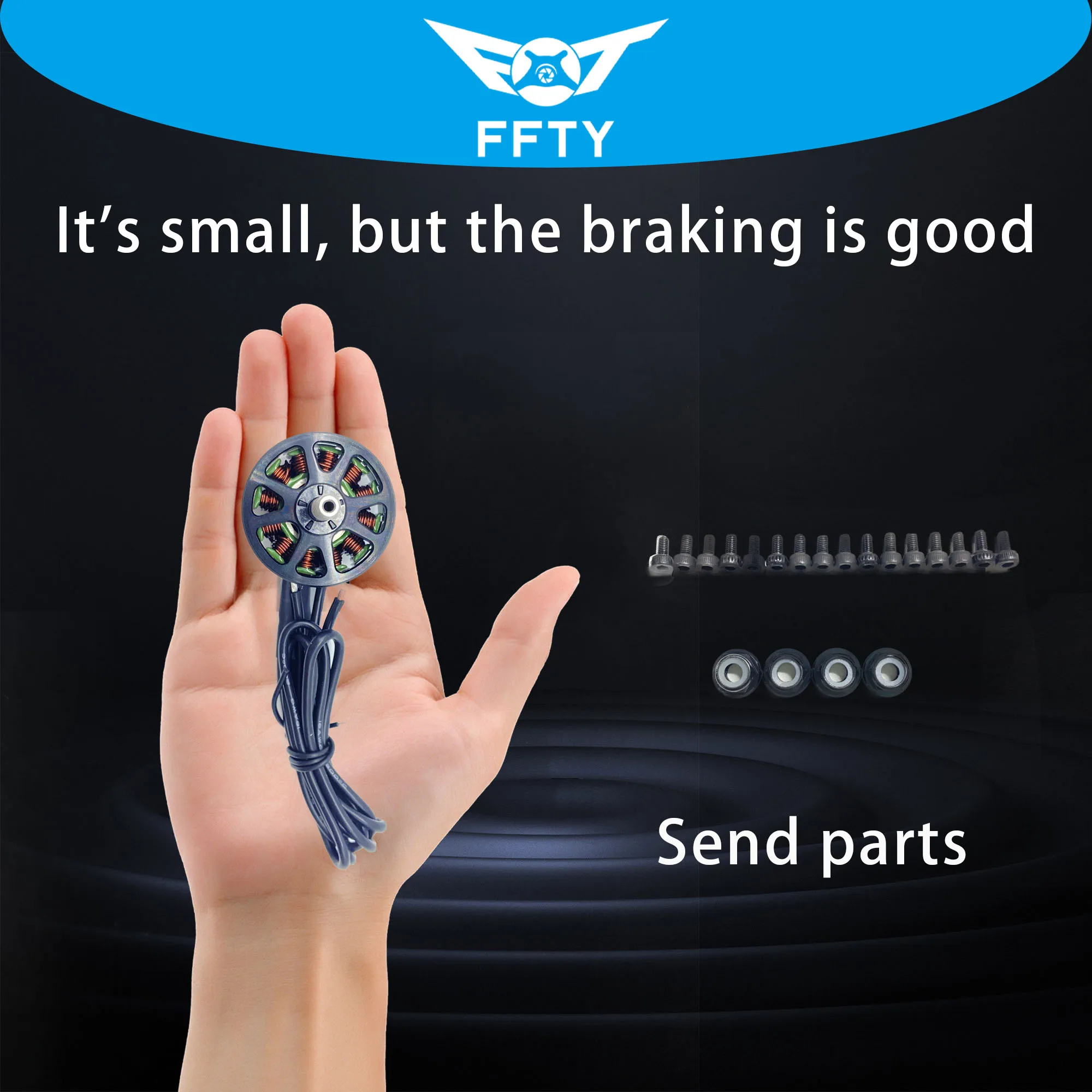 Motor sem escova FFTY2807, adequado para FPV Freestyle Mark4 Drone-1300KV 6S, compatível com modelos LR7 de 7 polegadas