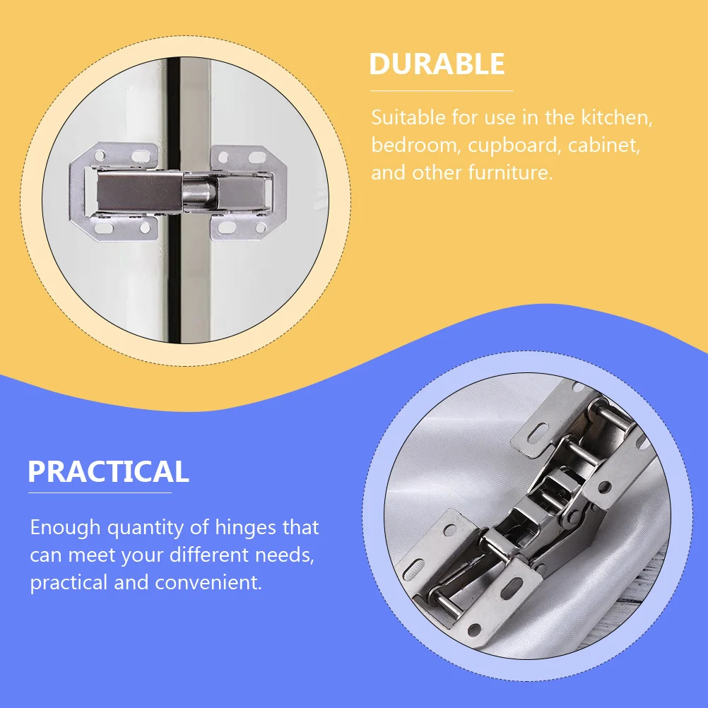 

6 Pcs Heavy Duty Self Close Hinge Close Kitchen Bedroom Cabinet Door Furniture Hinges Hinges Furniture Door Hinge