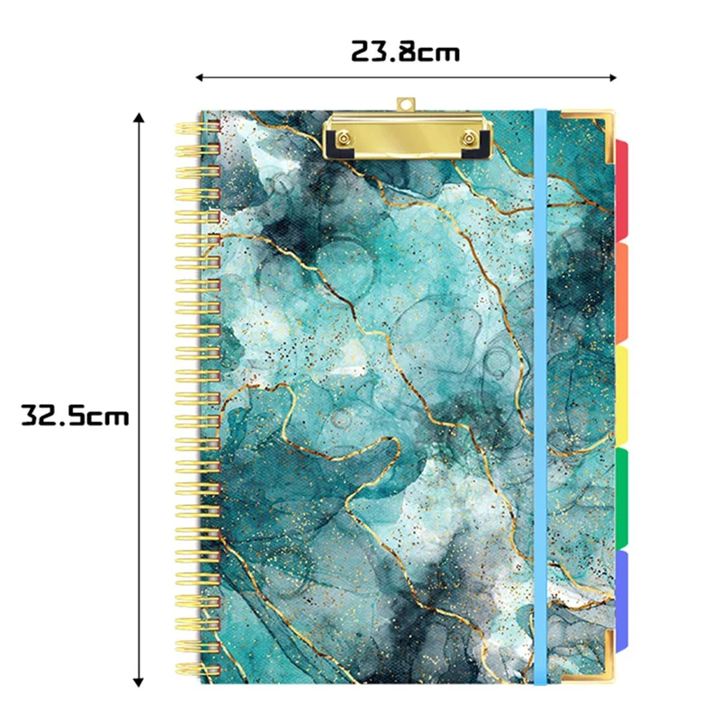 Upgraded Clipboards With Storage Clipboards Folder With 10 Pockets And Refillable Lined Notepad For Paper Size 8.5Inch X 11Inch