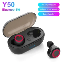 new Y50 TWS Earphones Bluetooth 5.0 Wireless Headphones Stereo Earphones Wireless Headphone With Microphone For All Smart Phones