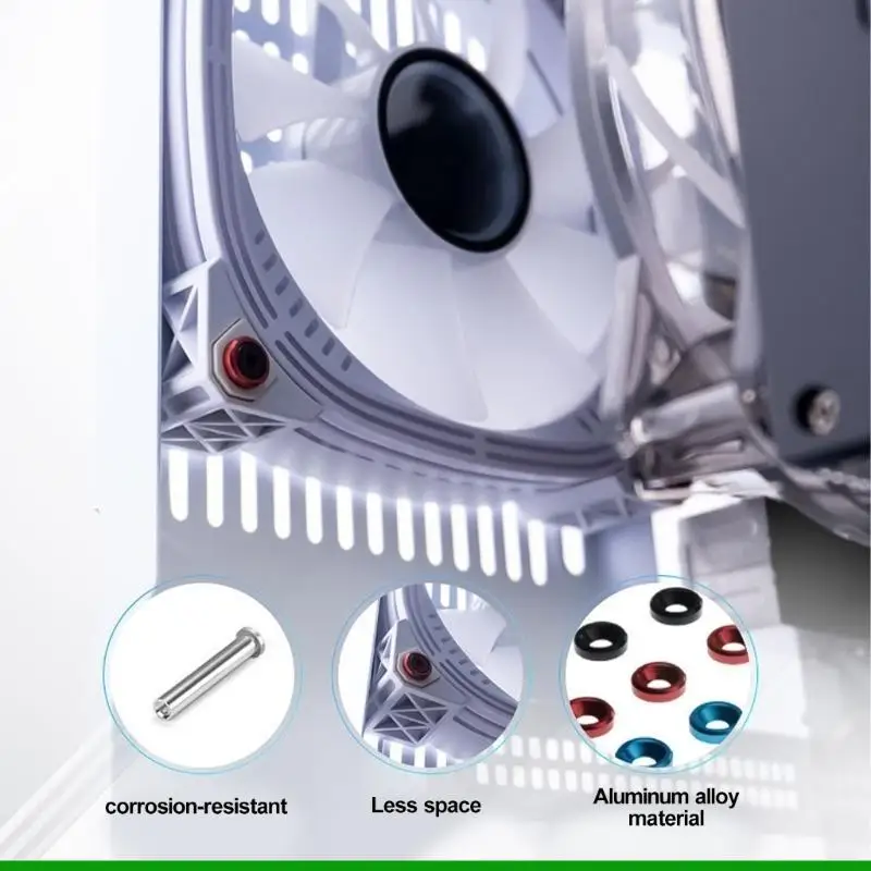 U55C Set of Fan Screws for Desktop Computer Cases Secure, Noisefree Installation