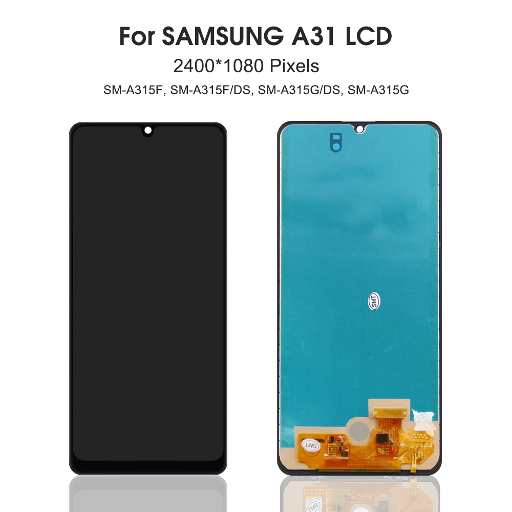 100% Tested Display For Samsung Galaxy A31 Lcd Display Touch Screen Digitizer Assembly For Samsung A31 A315 SM-A315F SM-A315F/DS