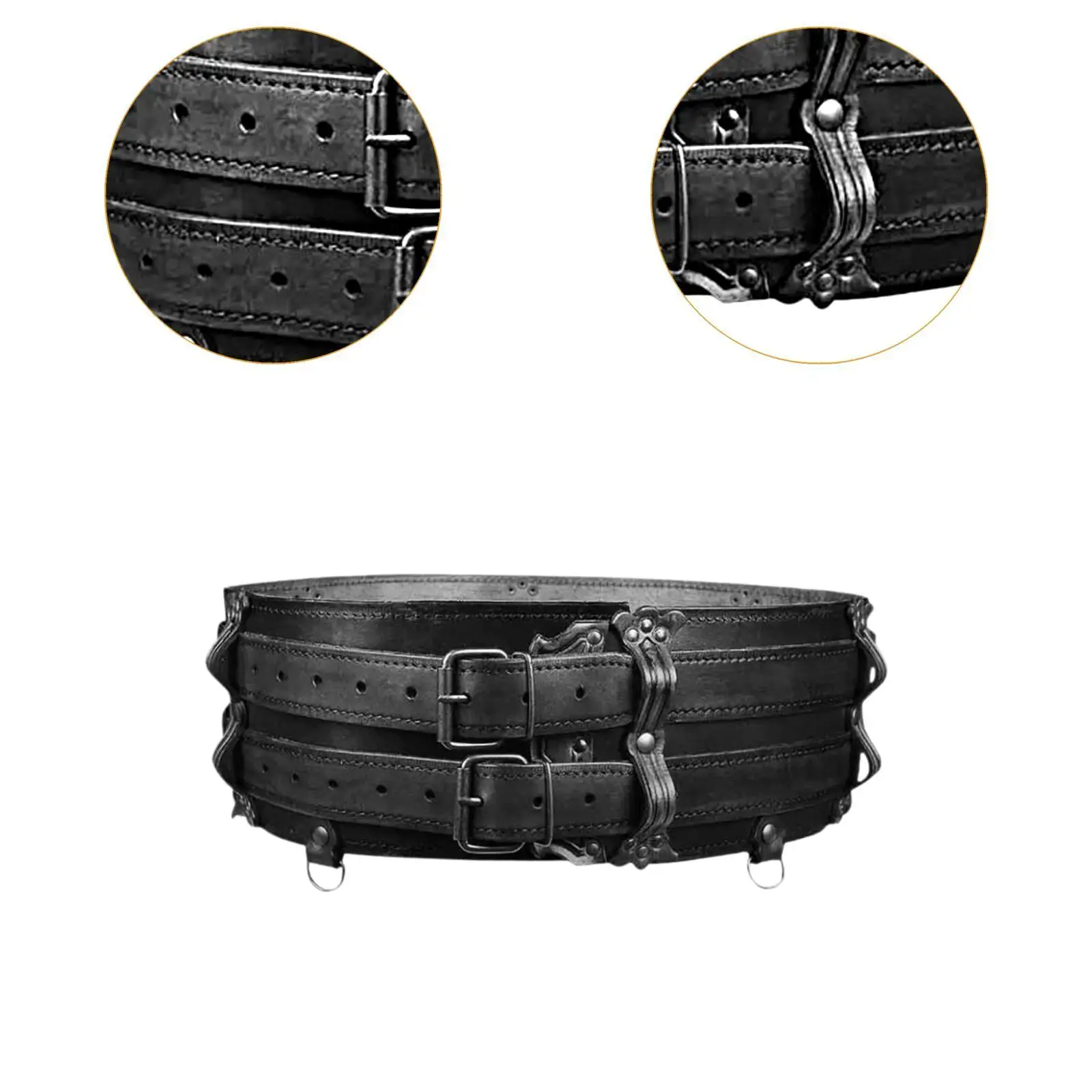 여성 가죽 코르셋 벨트 조절 가능한 패션 신치 벨트 장식 의상