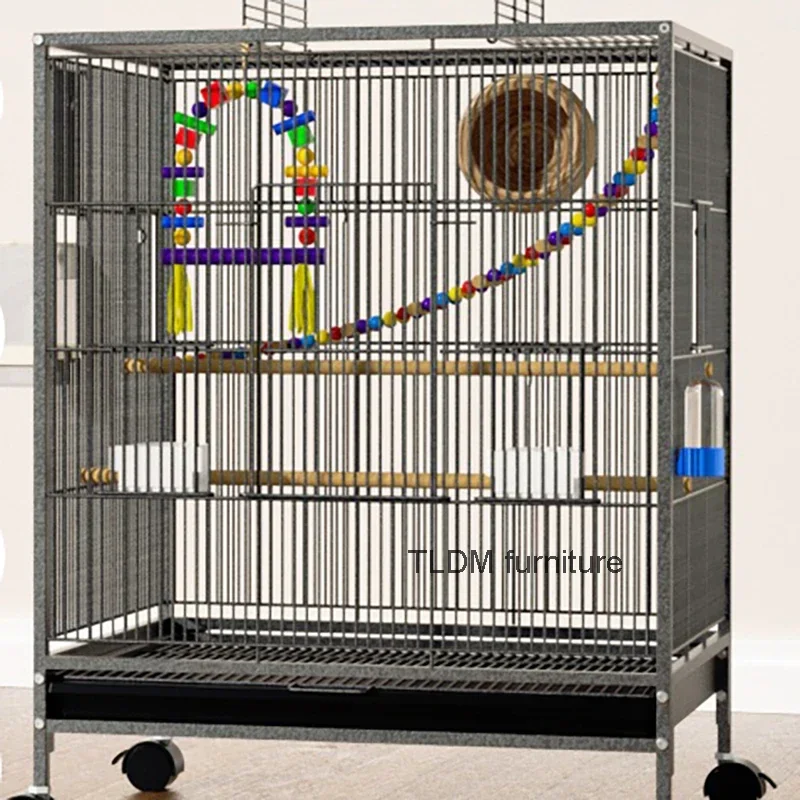 Wire Finches Bird Cage Canaries Cages Large For Birds Outdoor Bird House Tall Medium Birdcage Cages & Accessories Parrot Pet