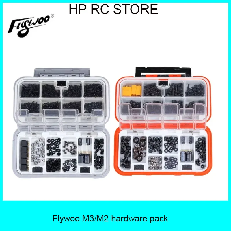 

Flywoo M3/M2 FPV Hardware Pack - All-in-One Screws, Nuts, Capacitors & Damping Parts