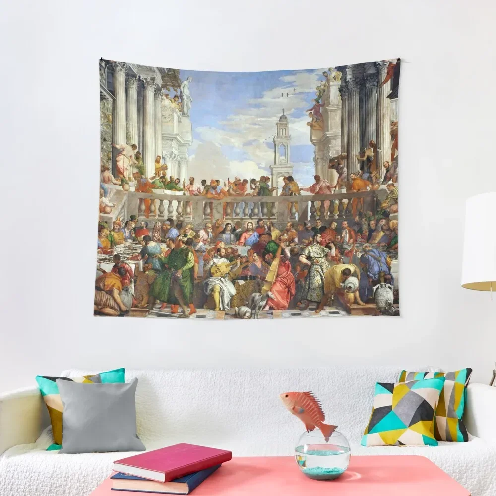 

Veronese (Paolo Caliari) The Wedding at Cana Tapestry Decoration Room Custom Tapestry