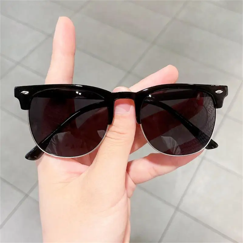 Children' Sunglasses Boys Girls Fashion Trendy Baby Sun Glasses UV Resistant Korean Version Round Frame Eyewear Outdoor Cycling