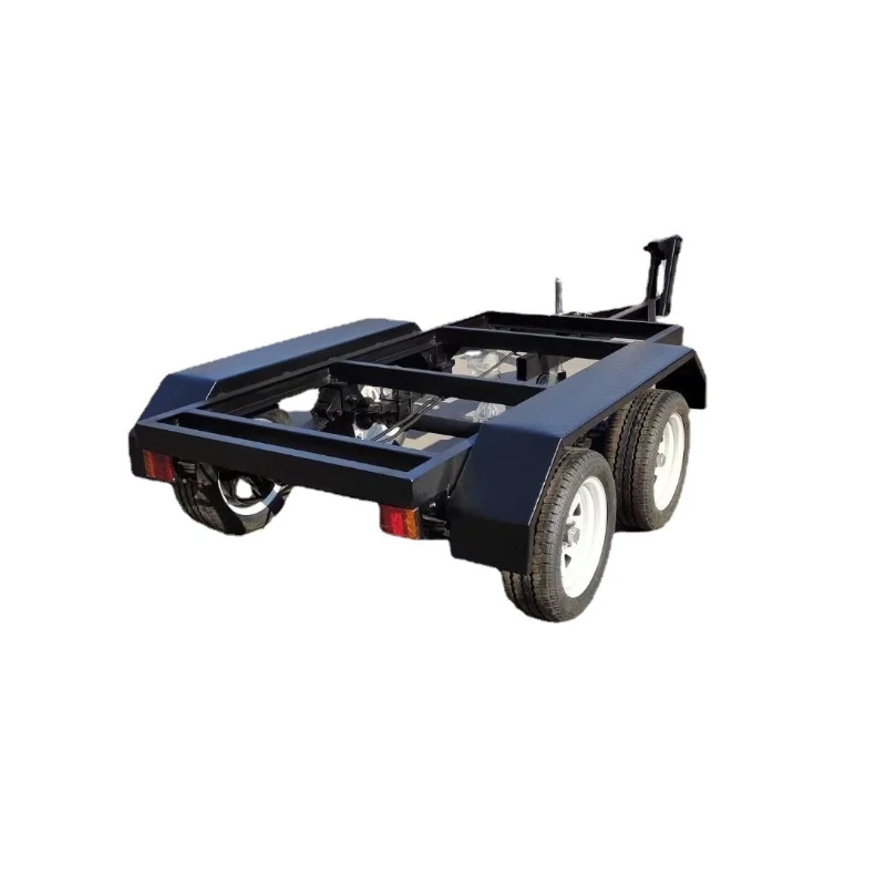 Generator set chassis skeleton trailer 2 tons emergency trailer, RV four-wheel traction