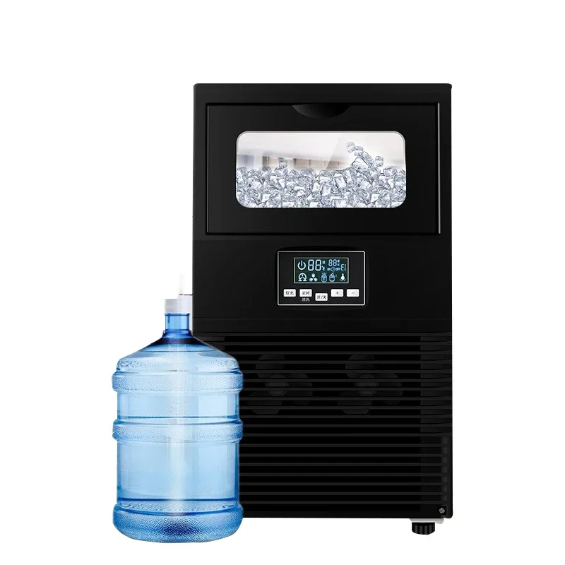 40kg / 24H WZB-40F 200W 220V Electric Square Automatic Ice Cube Machine Portable Ice Cube Making Machine Suitable For Bar