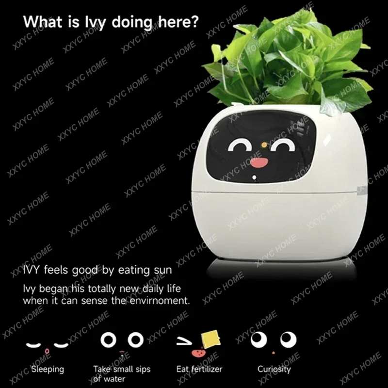 Home Garden Flower Pots Creative interaction mini smart garden indoor Smart flower planter APP Internet control Flowerpot