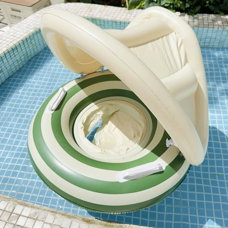Retro listrado criança piscina flutua criança anel de natação brinquedos de praia piscina flutuador para crianças nadar floaties flutuante
