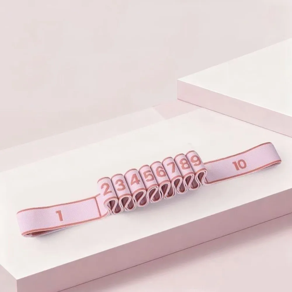 

Elastic Yoga Stretching Belt Digital 10/12 Grid Dance Stretch Band Adjustable Yoga Pull Strap for Yoga Latin Dance Gymnastics