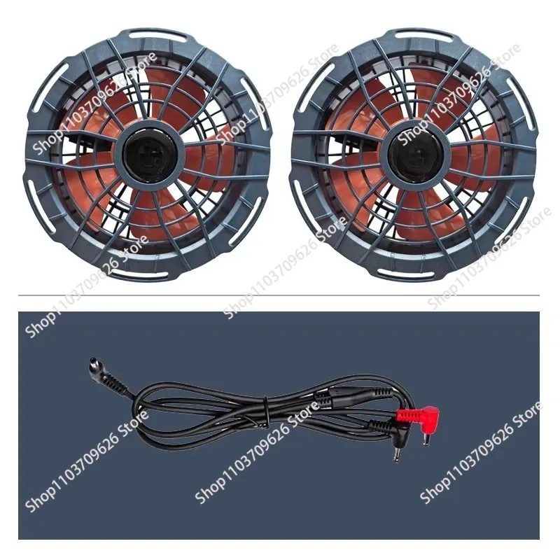 Outdoor 22V Cooling Air Conditioner Clothing – Summer Heatproof Overalls with High-Speed Fans & Battery Power Bank Accessories