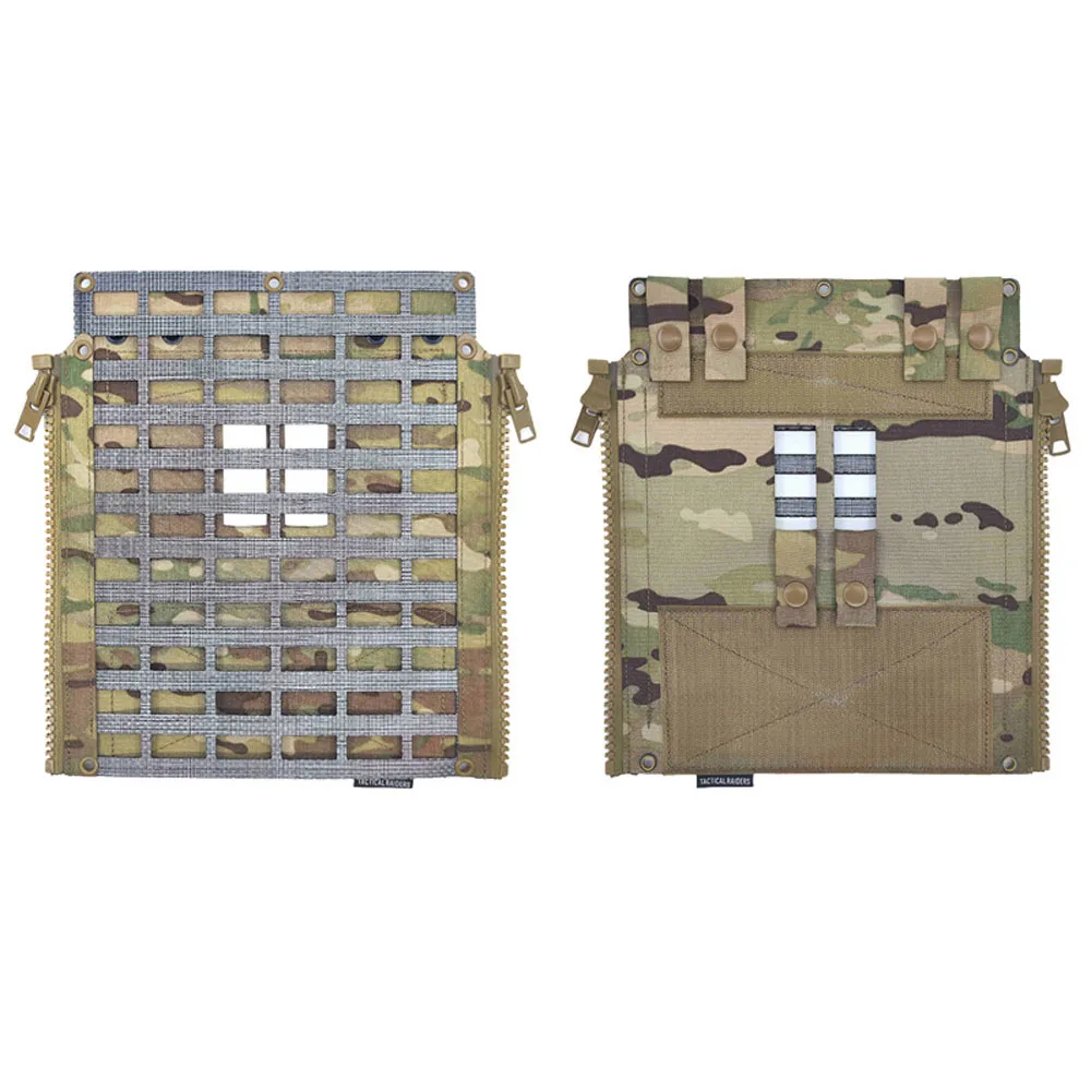 SS Style Tegris Molle Zipper Back Panel LV119 Tactical Vest Special Expansion Board