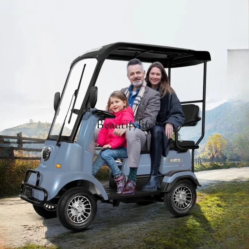 

P13PJ13New minibus M3 the elderly scooter women pick up children with shed family small electric four-wheeler