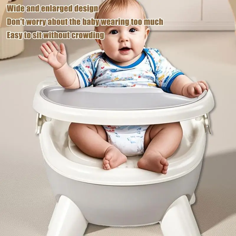 Toddler Eating Chair Dinosaur Shape Toddler Food Chair With Sound Double Tray Design Multi-functional Baby Supplies For Feeding