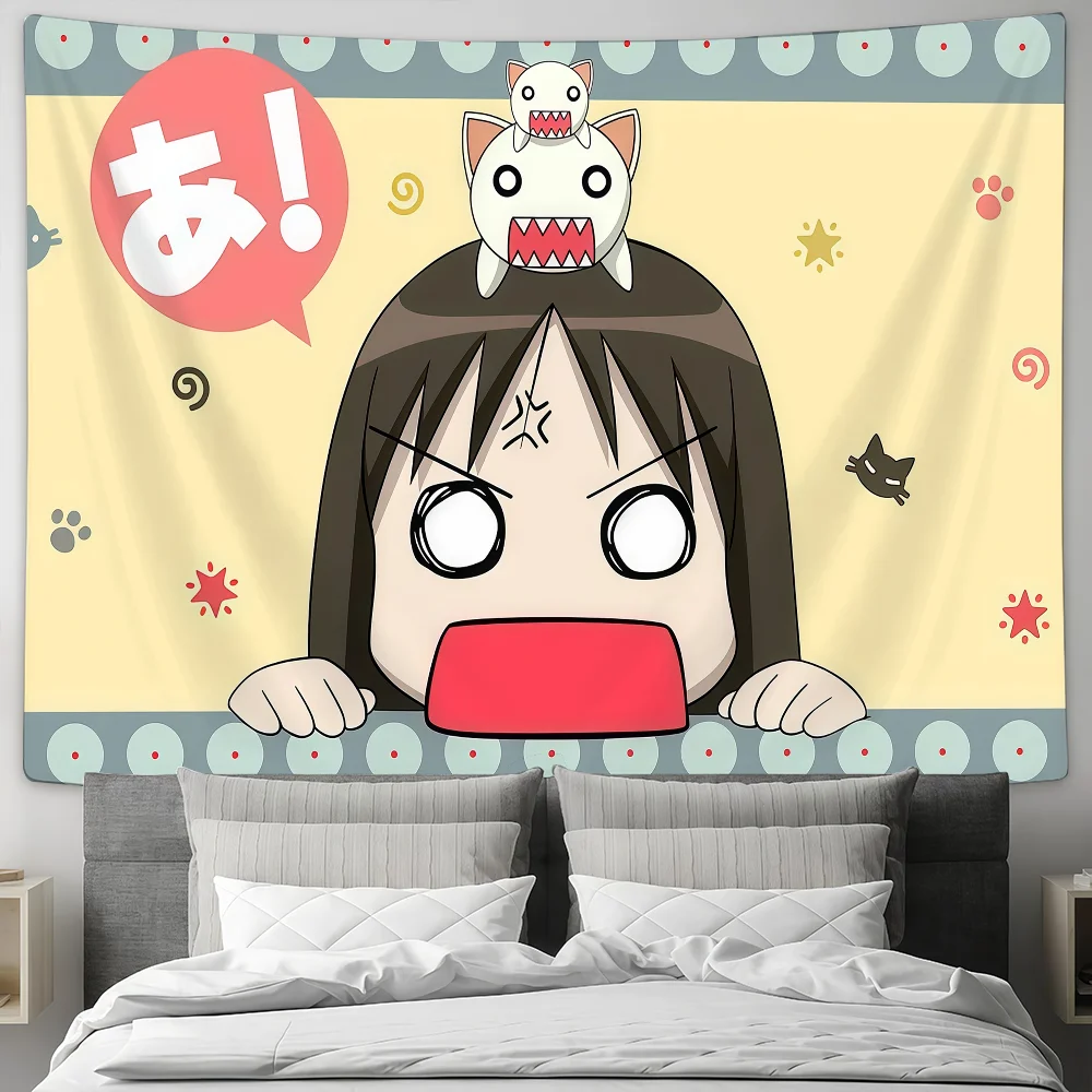 أنيمي Azumanga Daioh Osaka Ayumu لطيف مضحك العلم مخصص التخييم حديقة ديكور خلفيات الحفلات جدار الفن هدايا الأسرة