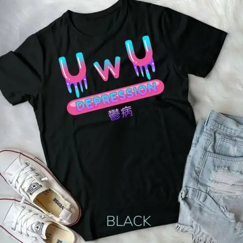 Yami Kawaii OwO UwU Pastel Goth Harajuku Unisex Form T-shirt Youth T-shirt