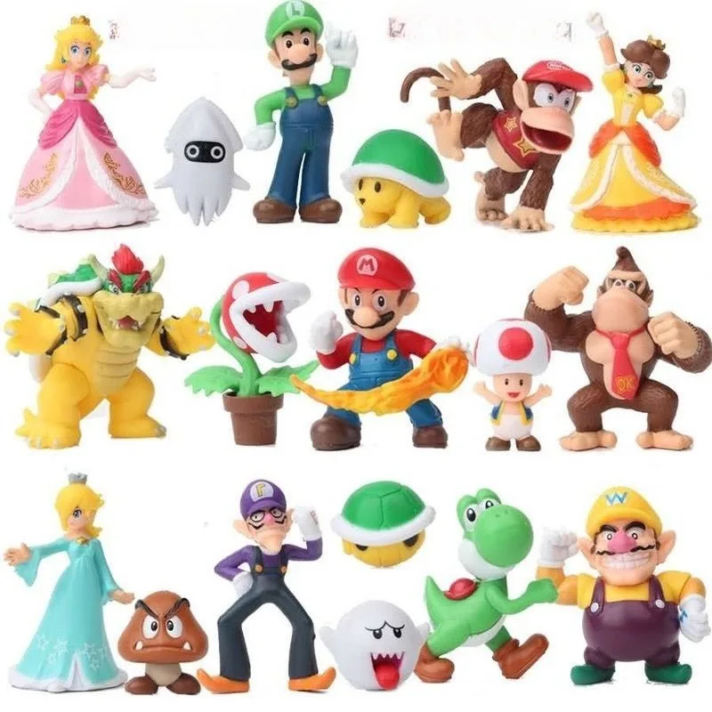 

ХИТ ПРОДАЖ 2026: Набор фигурок Super Mario Bros из ПВХ (Луиджи, Йоши, Донки Конг, Гриб) – Идеальный подарок на День рождения