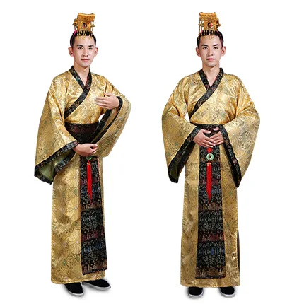 

Костюм китайского императора, платье Sovereign Hanfu, древний король Тан, мужская сценическая шляпа