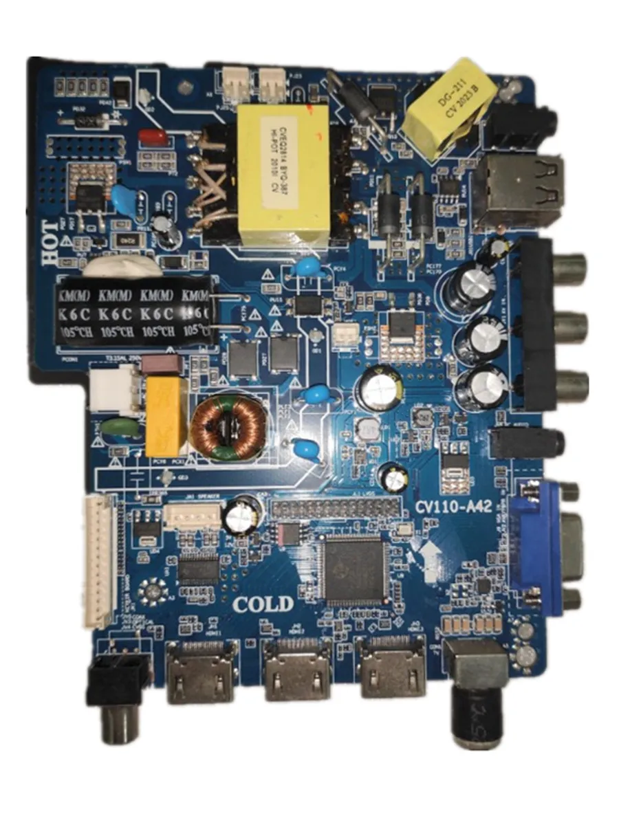 Freies verschiffen! CV110-A42 Drei in einem TV motherboard mit fernbedienung kompatibel mit verschiedenen led-bildschirme