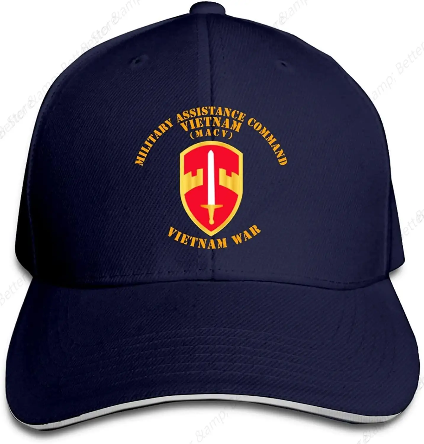 Military Assistance CMD Vietnam MACV Vietnam Unisex Baseball Caps Sandwich Caps Dad Hat