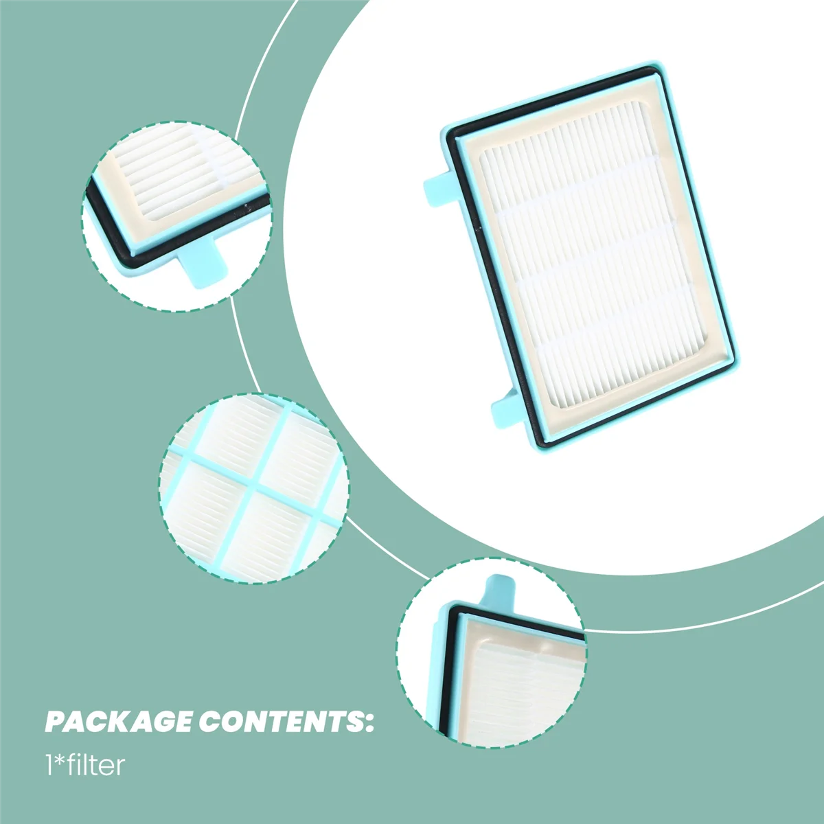 Filtro Hepa para aspiradora Philips FC5832 FC5835 FC5836 FC5982 FC5988 FC9350 FC9351 FC9352 FC9353, piezas de Robot