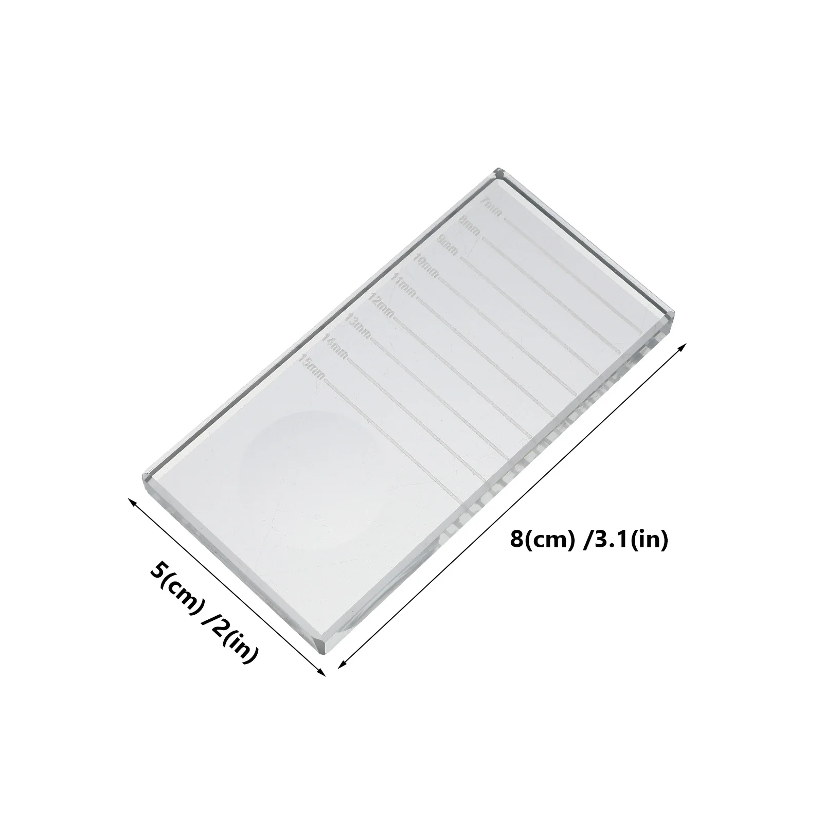 

4Pcs Eyelash Grafting Pads Transparent Crystal Clear Eyelash Glue Platform Lightweight Reusable Salon Home Use