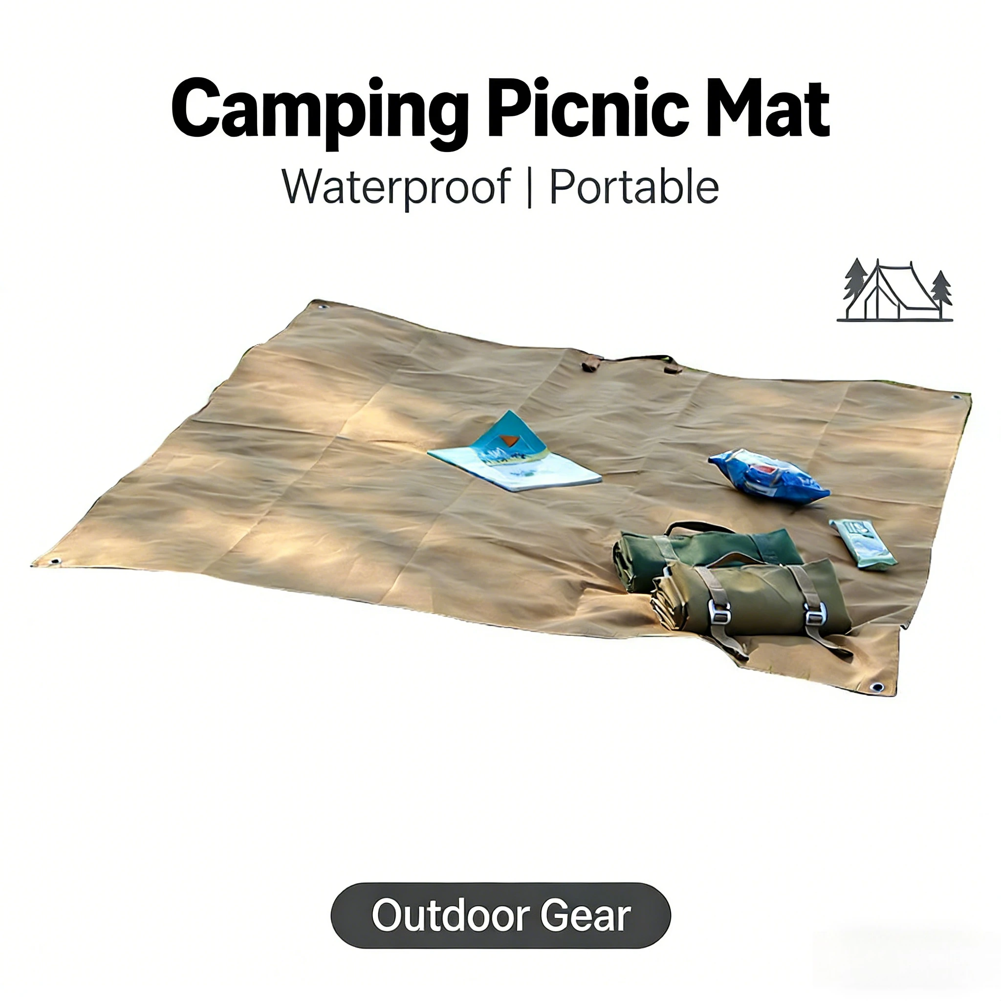 

Коврики для кемпинга на открытом воздухе, палатки, напольные коврики, утолщенная водонепроницаемая и влагонепроницаемая ткань Оксфорд, износостойкие путешествия для пикника,