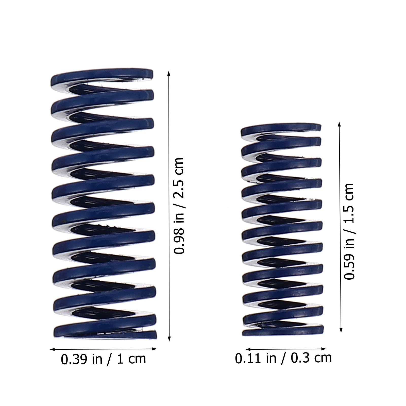 

20 pcs Die Springs Compression Printer Long Leveling Steel Light Load Heated Bed Mold Accessories Spiral Stiff 3D