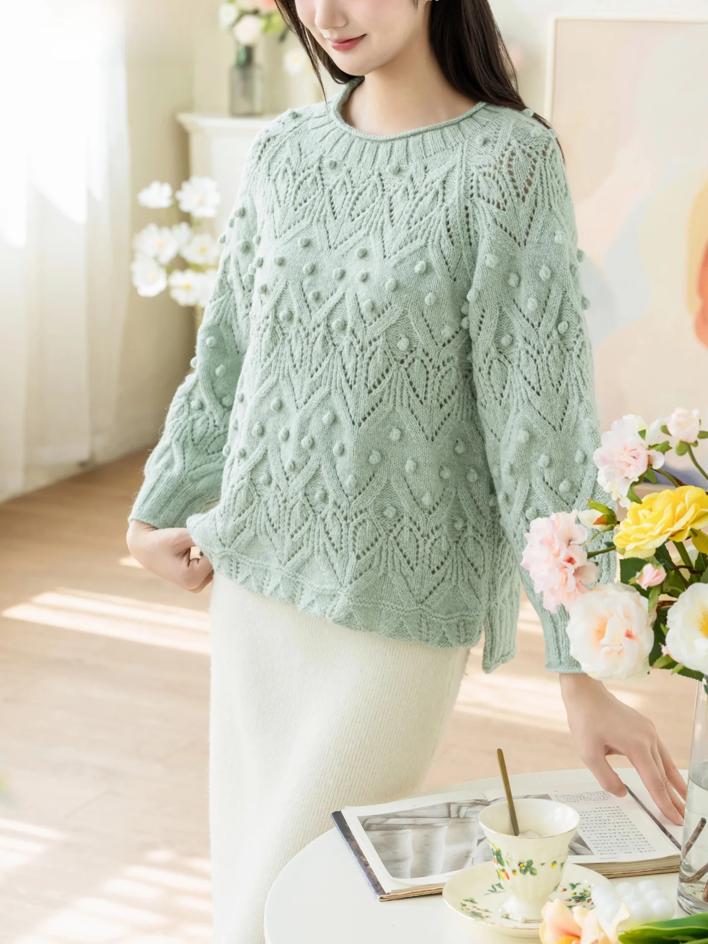 

Набор материалов для вязания крючком и спицами Su Su Sister: полый свитер, пряжа, набор для рукоделия, вышивка, осенняя коллекция