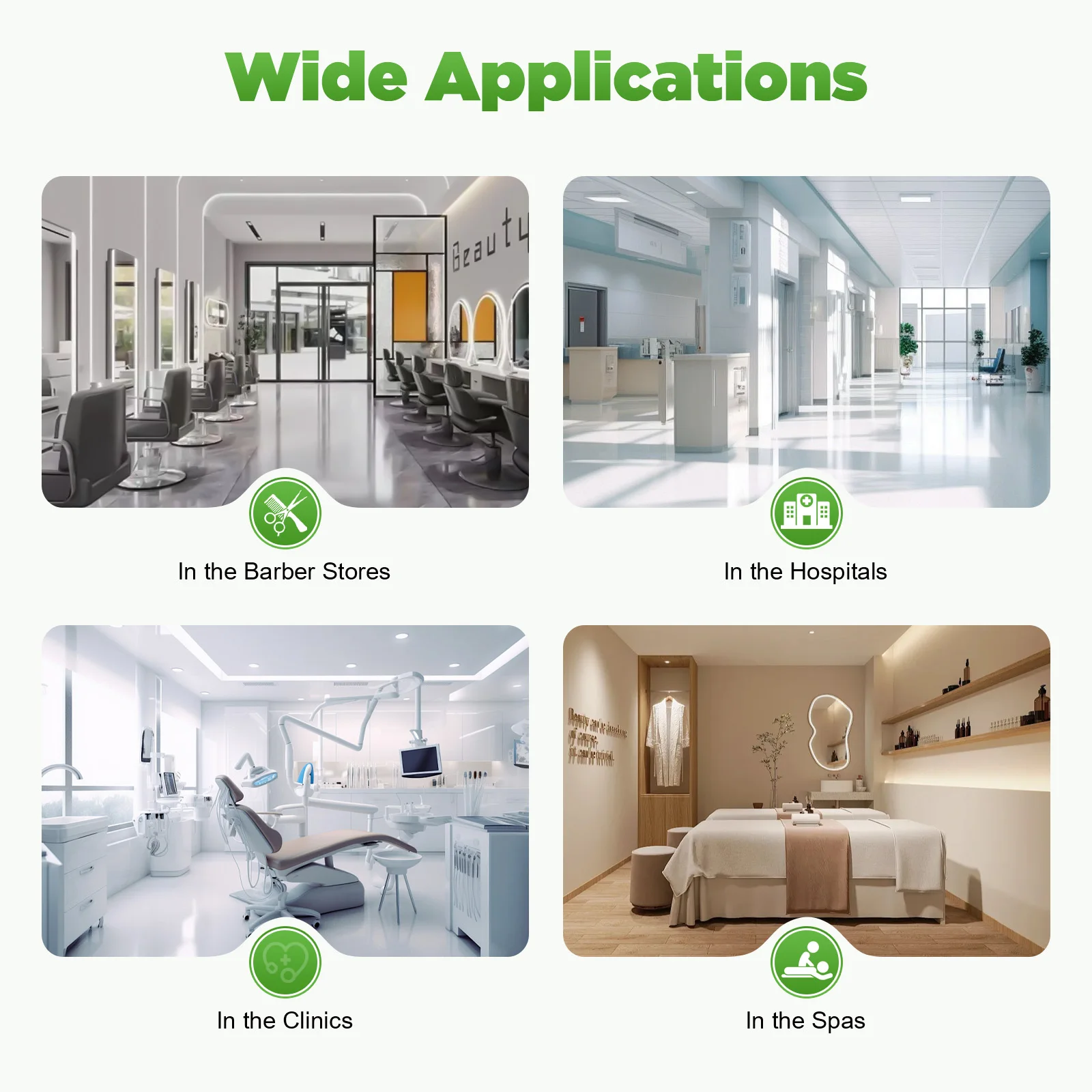 Beauty Instrument Trolley on Wheels with Brakes, 132lbs Load Rolling Utility Trolley for Salon Spa Clinic Hospital