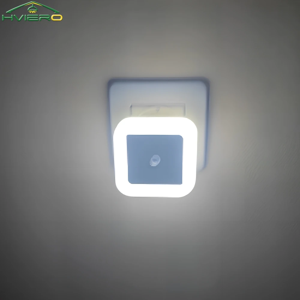 

1/2/4PCS LED Wireless Sensor Night Light EU US Plug Mini Square For Baby Children Living Room Bedroom Corridor Lighting Lamps