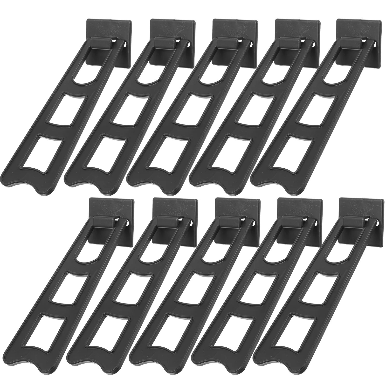 10 Pcs Swallowtail Photo Frame Stand Table Top Easel Backs Plastic Picture Display Rack