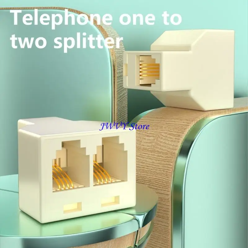 573A効率的なRJ11電話スプリッターアダプター電話スプリッターでは、明確にするための信号分解を最小限に抑える6p4c/ 6p2c