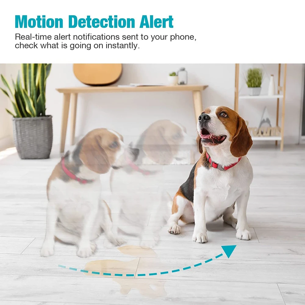 VIMTAG 2.5K WIFI Camera 360° Indoor IP Surveillance Cam IR Night Vision 2-Way Audio Auto Track Security Camera PTZ for Home Baby