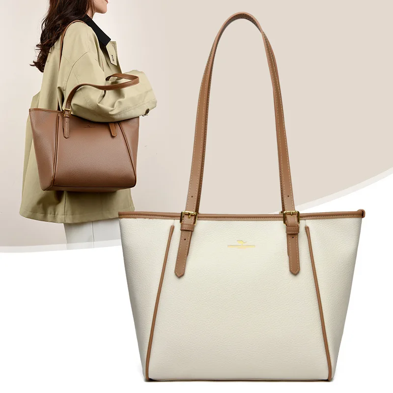 

Faionable большая кожаная сумка-тоут Capaci, женская сумка, сумка через плечо, трансграничная новинка, мягкая квадратная сумка Ape