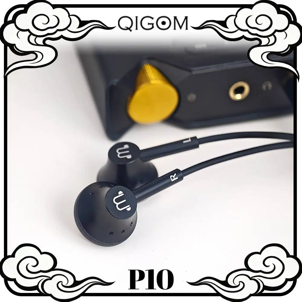 Наушники QIGOM P10 HIFI Flathead, 15,4 мм, 32 Ом, 116 дБ, большой динамик, подходят для уха, проводная гарнитура, низкий уровень искажений