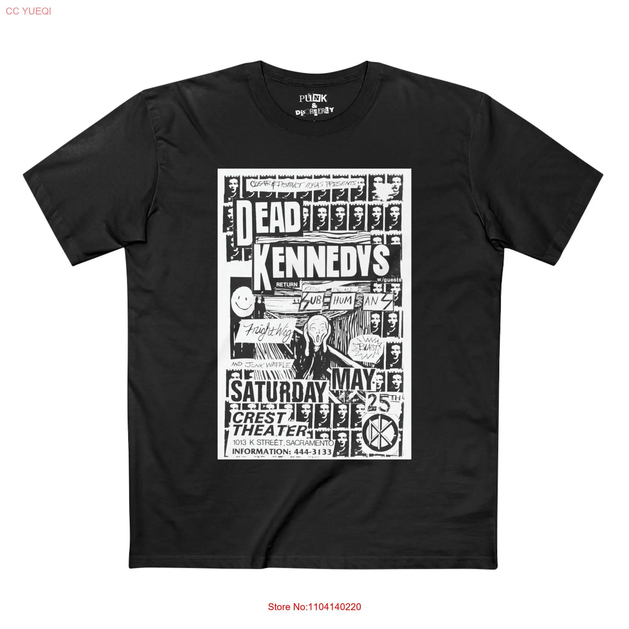 Dead Kennedys Punk T Shirt long or short sleeves