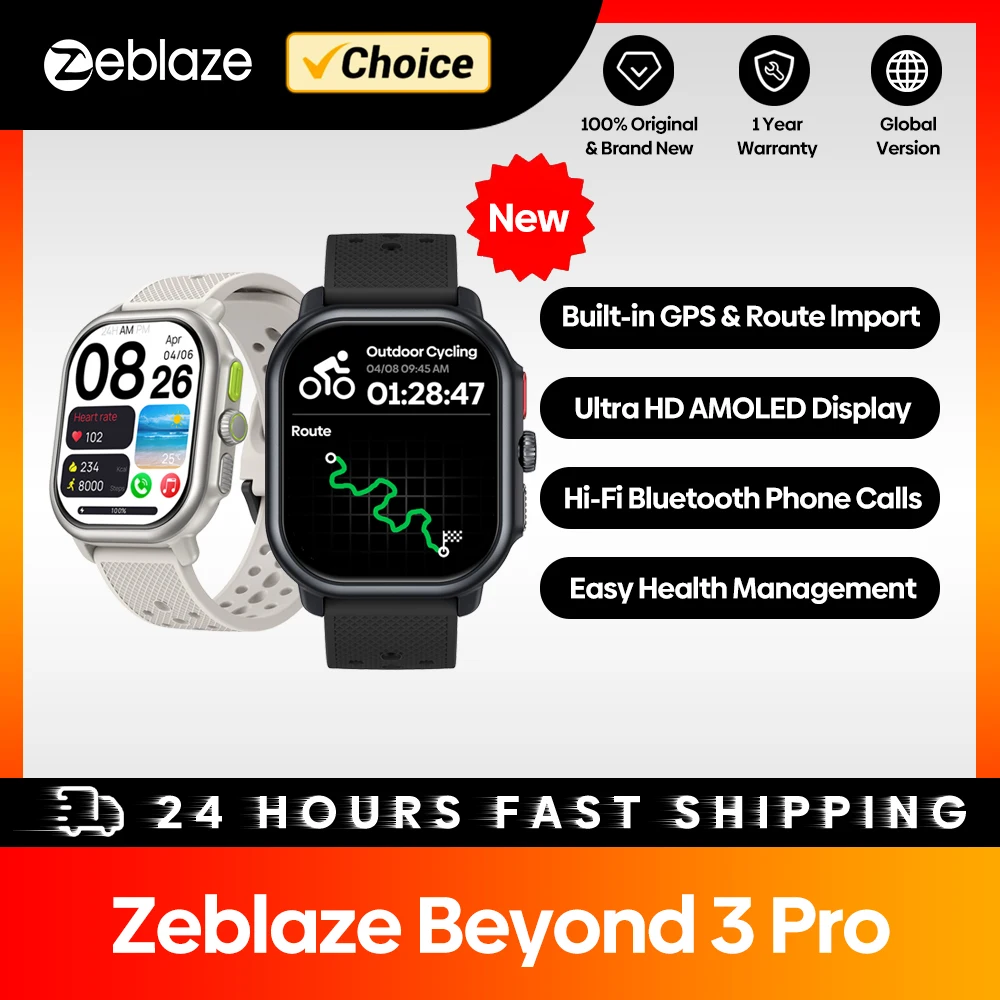 New Zeblaze Beyond 3 Pro GPS Smart Watch 2.15