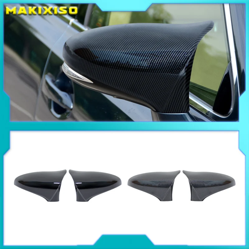 For Lexus ES ES200 ES250 ES260 ES300 ES350 2012-2018 Rearview Mirror Cover Classic Glossy Black Car Decoration