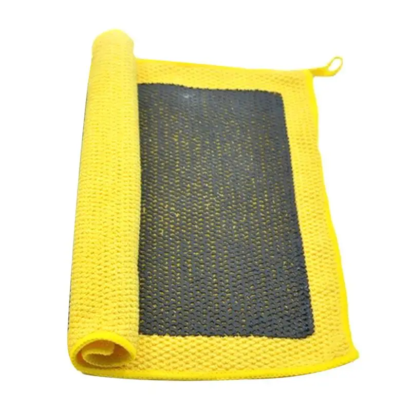 Clay Bar Towel Mesh Microfiber Scratch-Free Decontamination Clay Bar Towel Auto Detailing Care Enhances Gloss Paint Safe