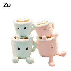 ZU 20/30cm Latte Art tazza di caffè peluche carino casa cucina Decor Matcha sapore bere tè bambole morbide