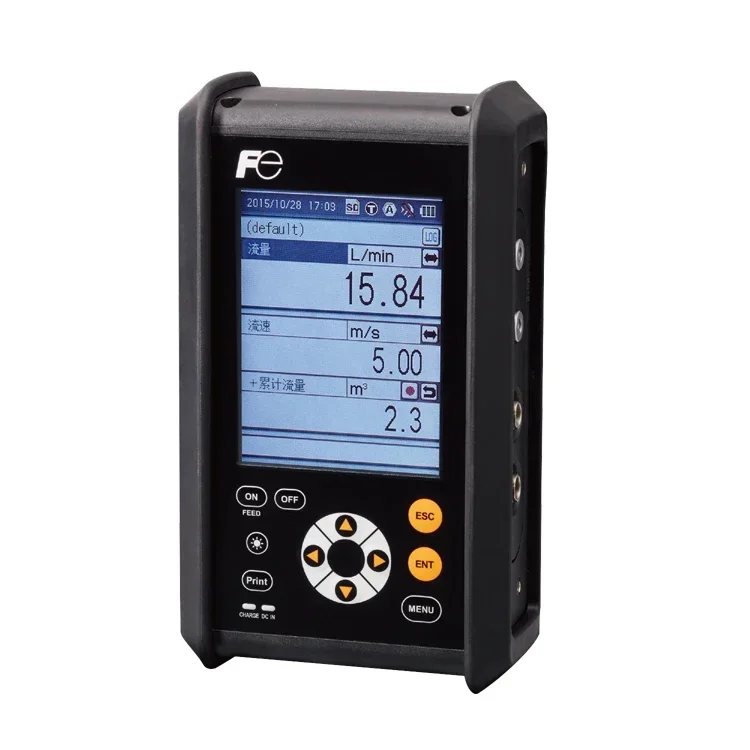 2025 Premium ProductsFuji Misuratore di portata ad ultrasuoni portatile Misuratore di portata ad ultrasuoni a pinza OEM personalizzabile con portata di 13-6000 mm